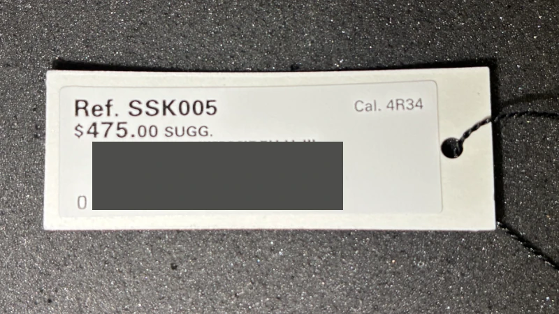 Tag from an imported SSK005